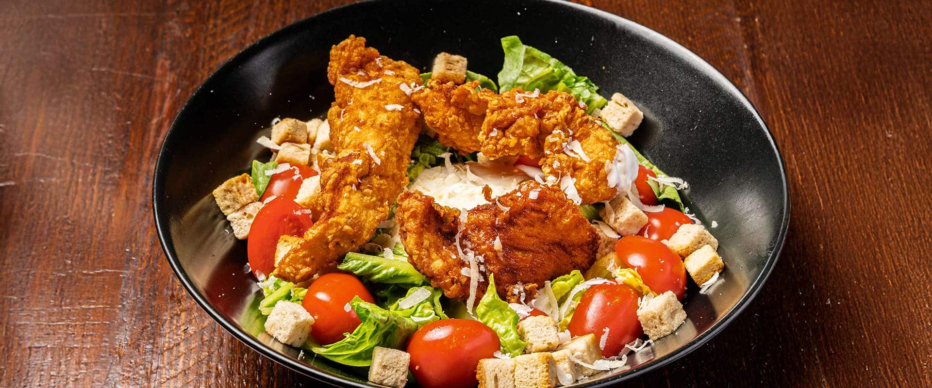 ensalada cesar del Ginlab