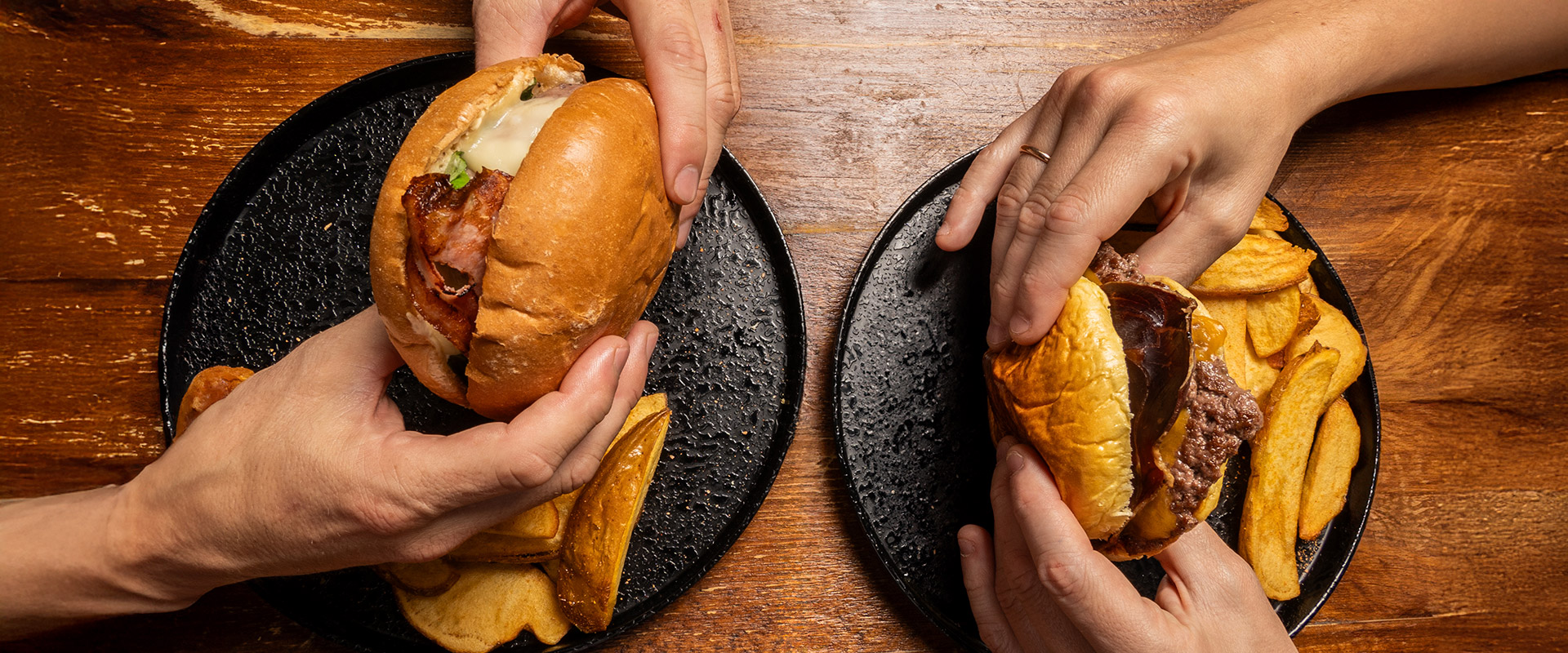 hamburguesas del Ginlab en Boiro