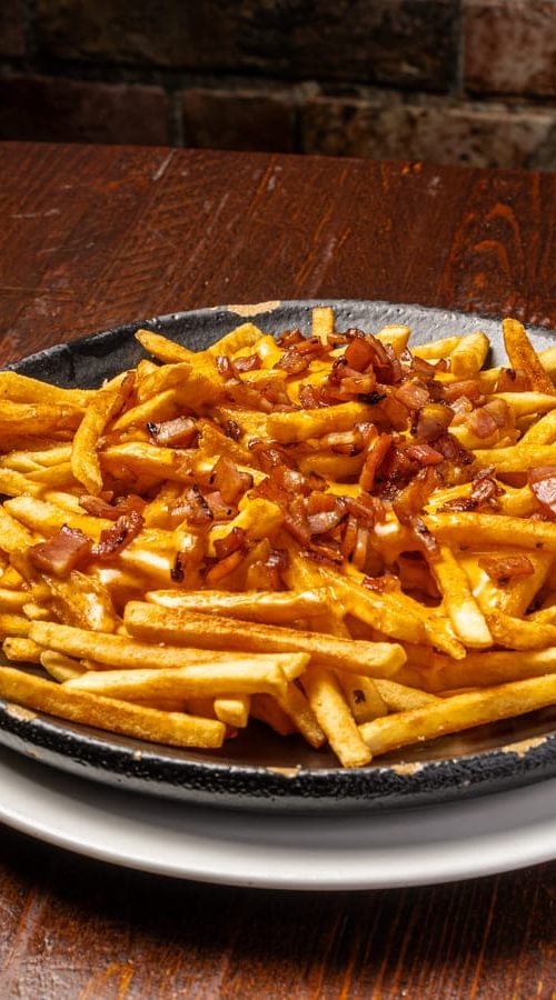 patatas cheesbacon en el Ginlab de Boiro