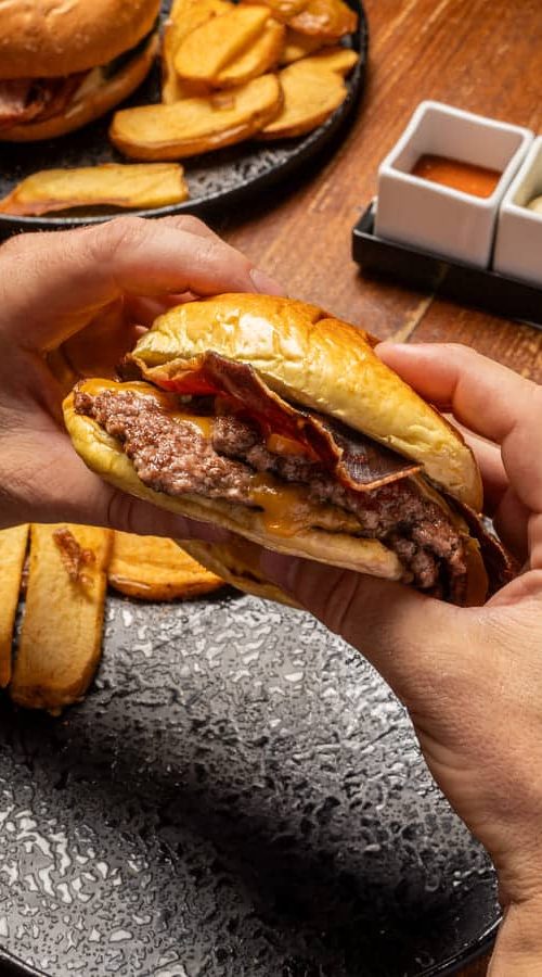 las hamburguesas smash del Ginlab